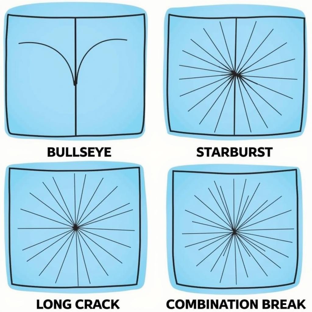 Different Windshield Crack Types