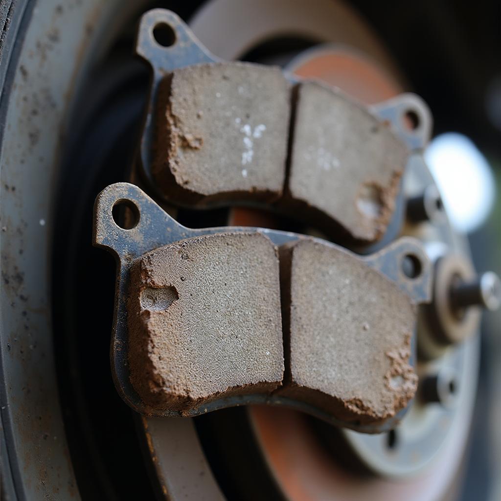 Worn Brake Pads