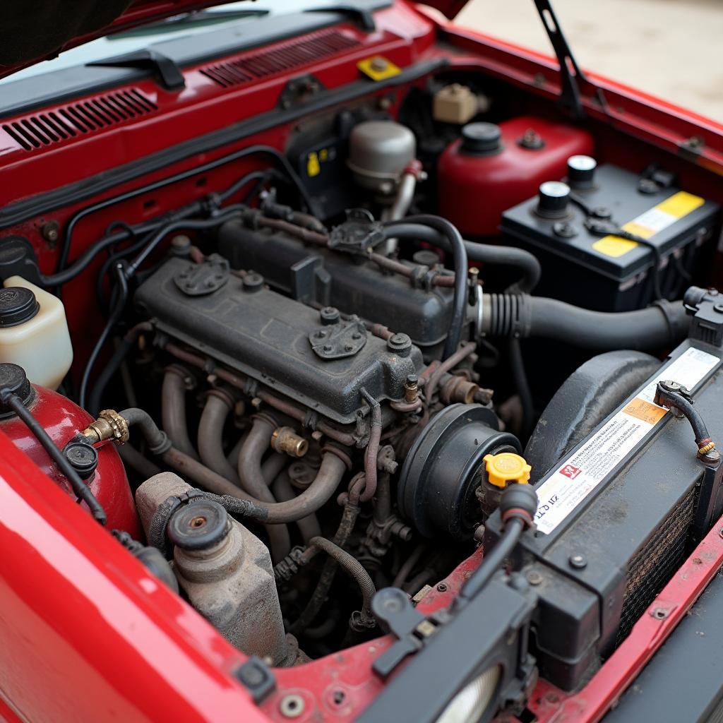 Yugo Engine Bay