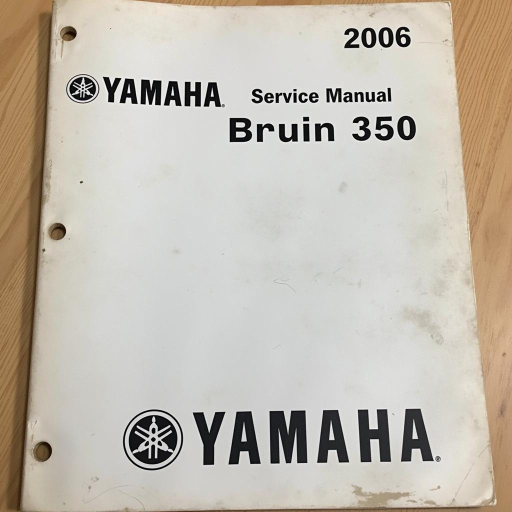 2006 Yamaha Bruin 350 Service Manual Cover Image