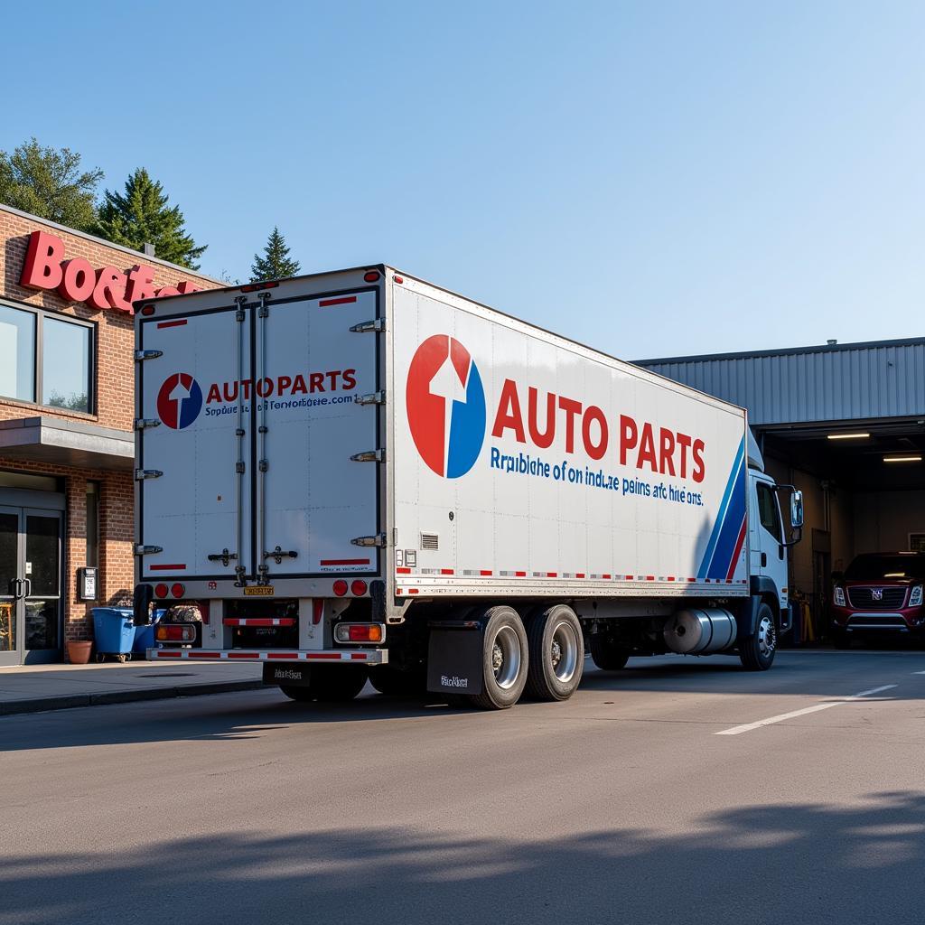 3PL Truck Delivering Auto Parts