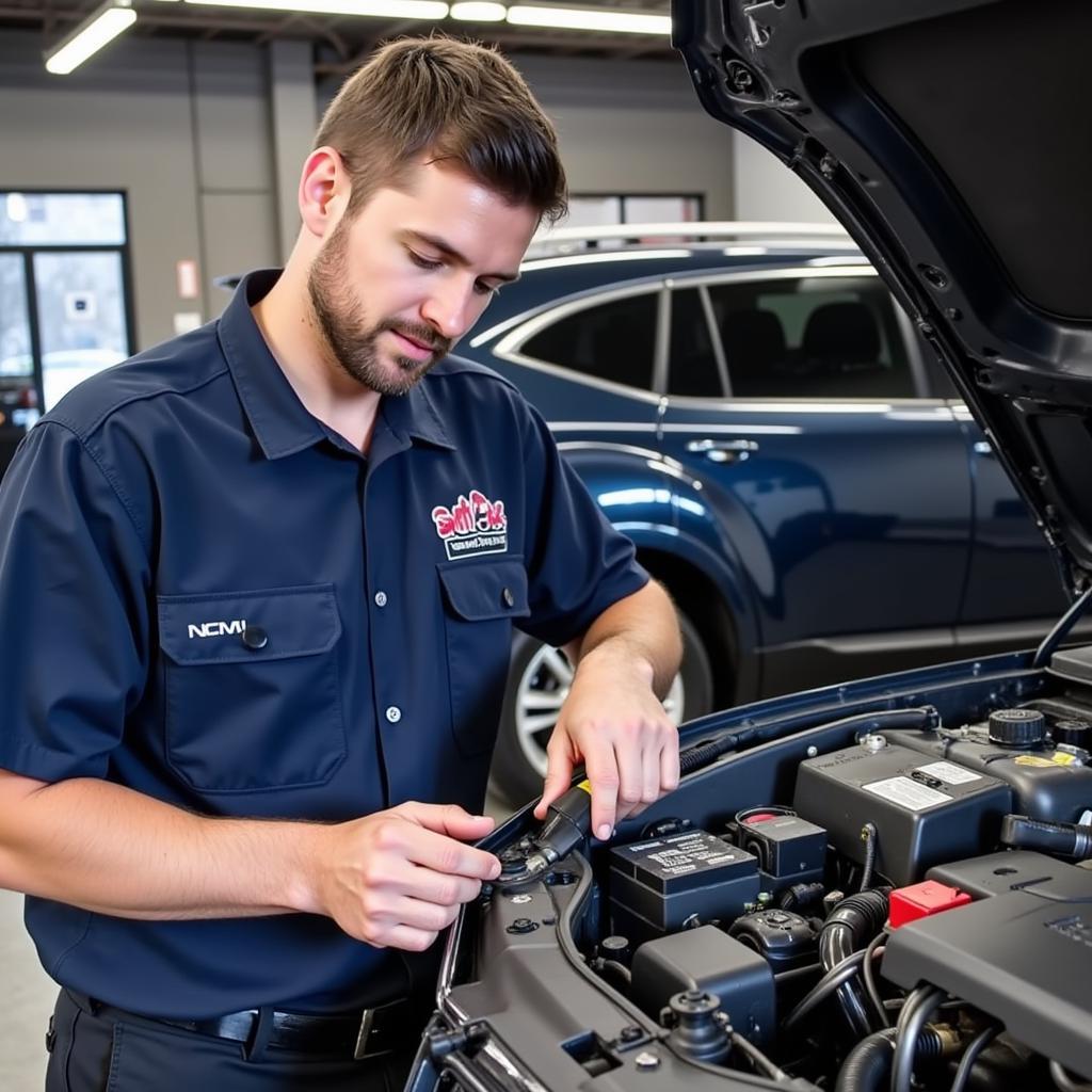 Technician Performing Preventative Maintenance