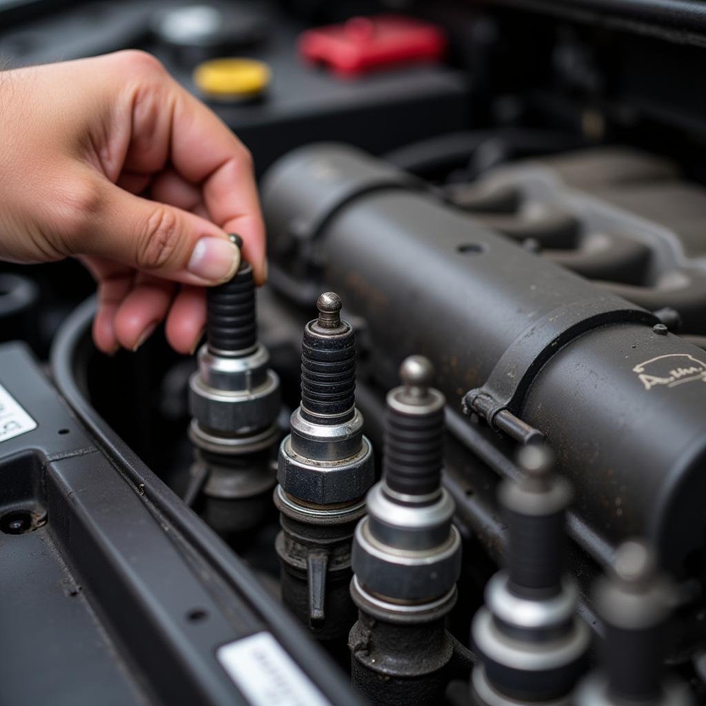 Checking Spark Plugs During a 5 Auto Tune Up