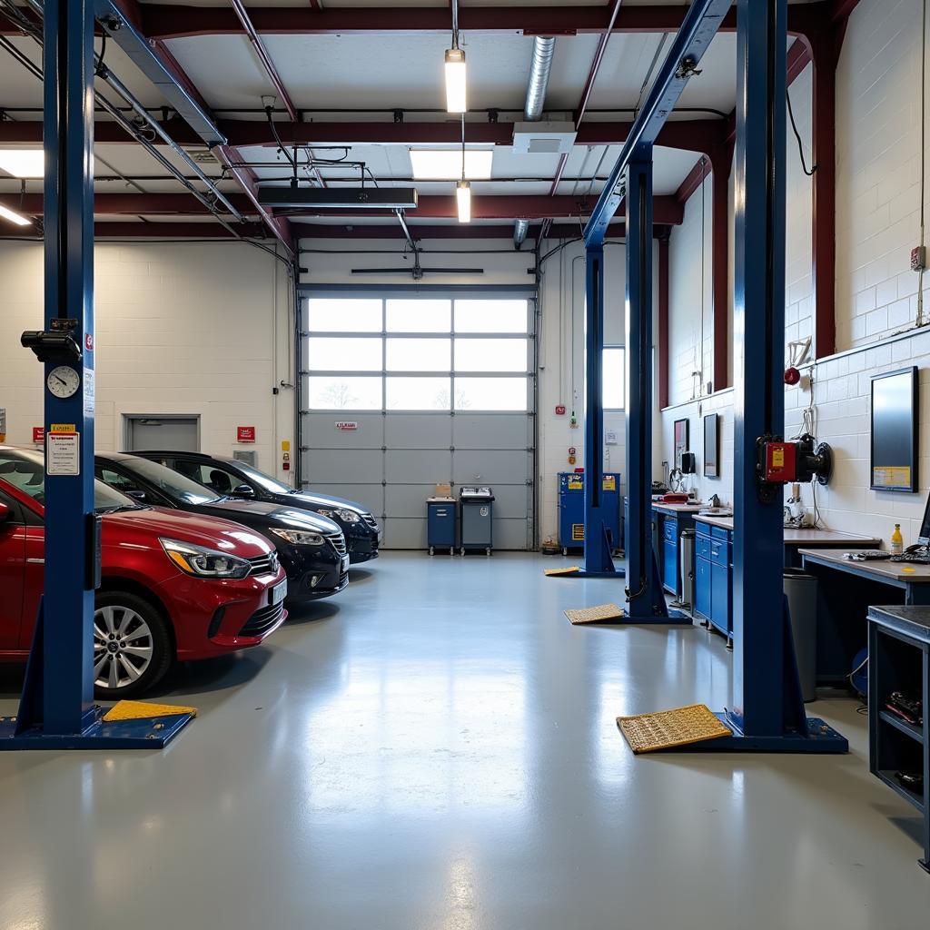 Modern and Clean Garage Interior in Alloa