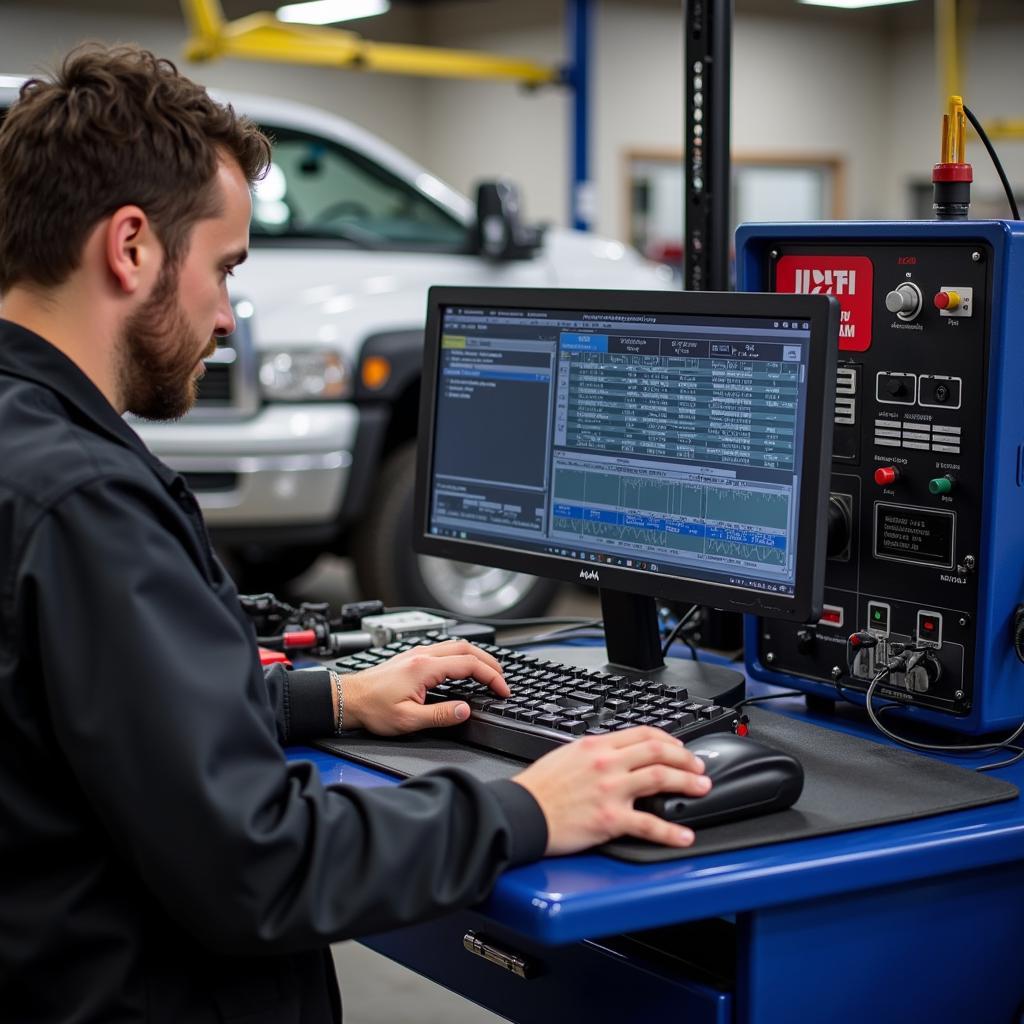 Modern diagnostic equipment used at A1 Auto and Truck Services Murrieta