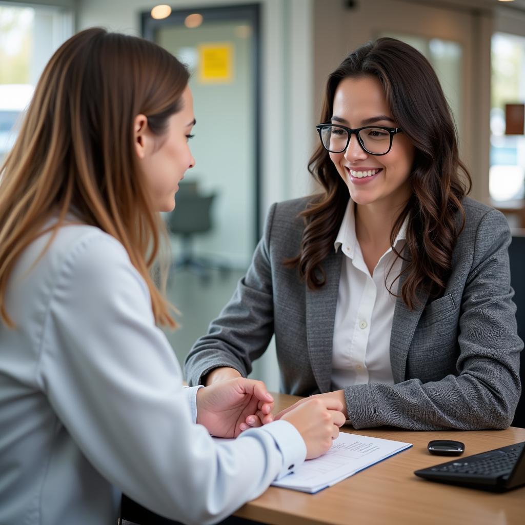 AAA Auto Insurance Customer Service Representative Assisting a Client