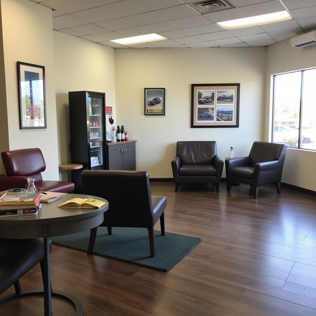 Comfortable Customer Waiting Area at AAA Auto Service Center Fairfax