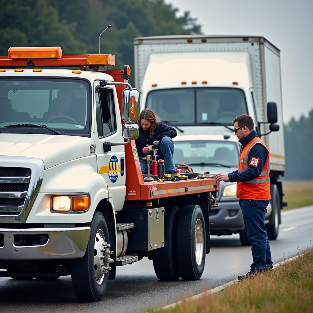 AAA Roadside Assistance Services in Action