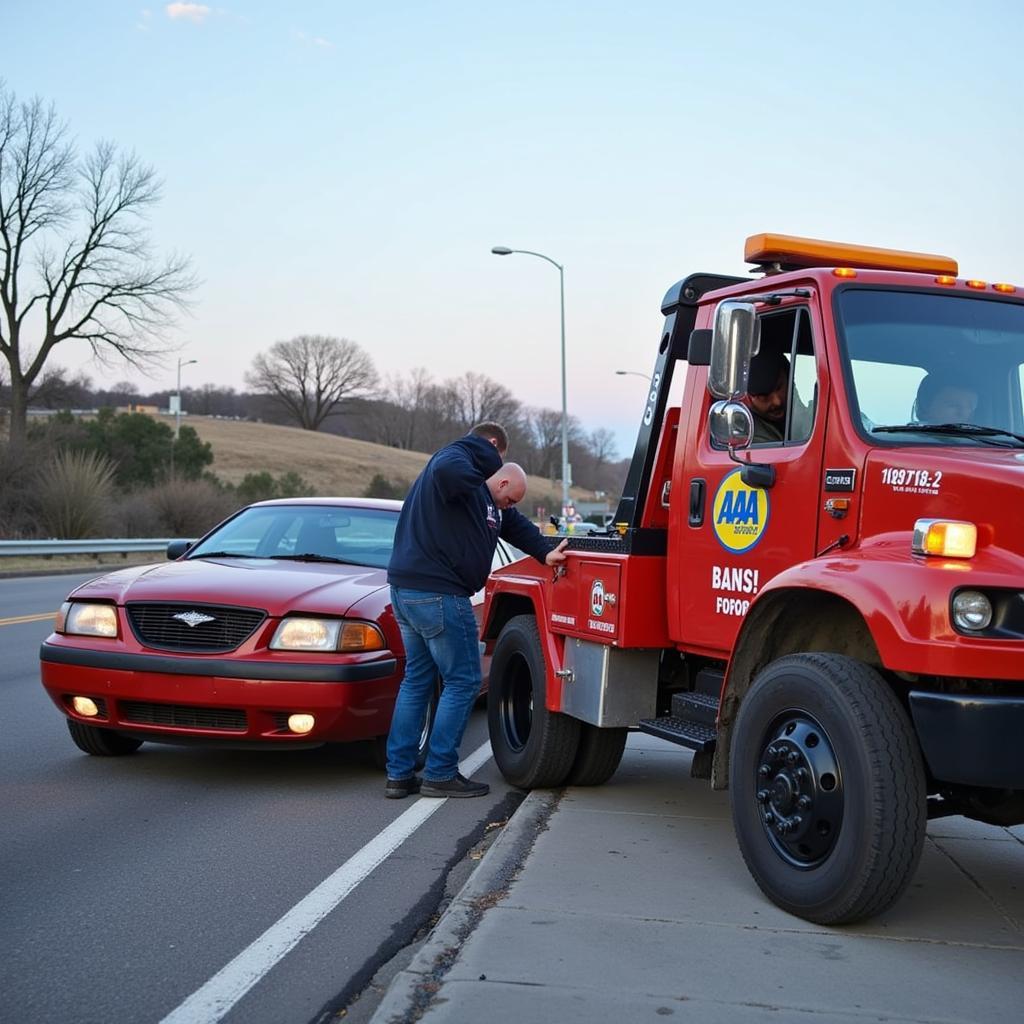 AAA Roadside Assistance Tow Truck