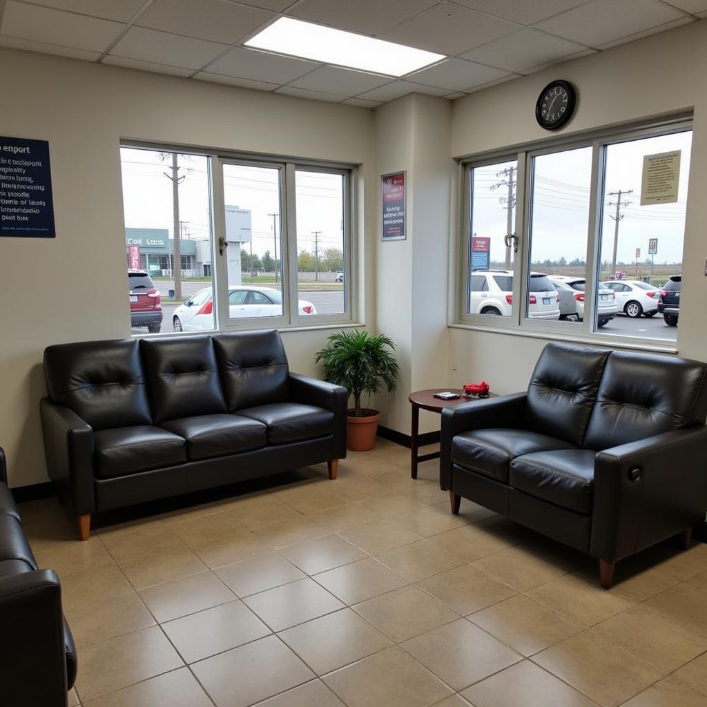 Comfortable customer waiting area at Aardla Auto Service