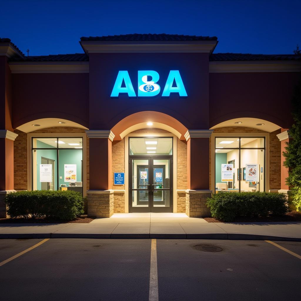 ABA Auto Registration Los Angeles Branch: A photo of the exterior of an ABA branch in Los Angeles, showcasing its accessibility and physical presence for members.