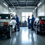 Modern Auto Repair Shop with Advanced Diagnostic Equipment