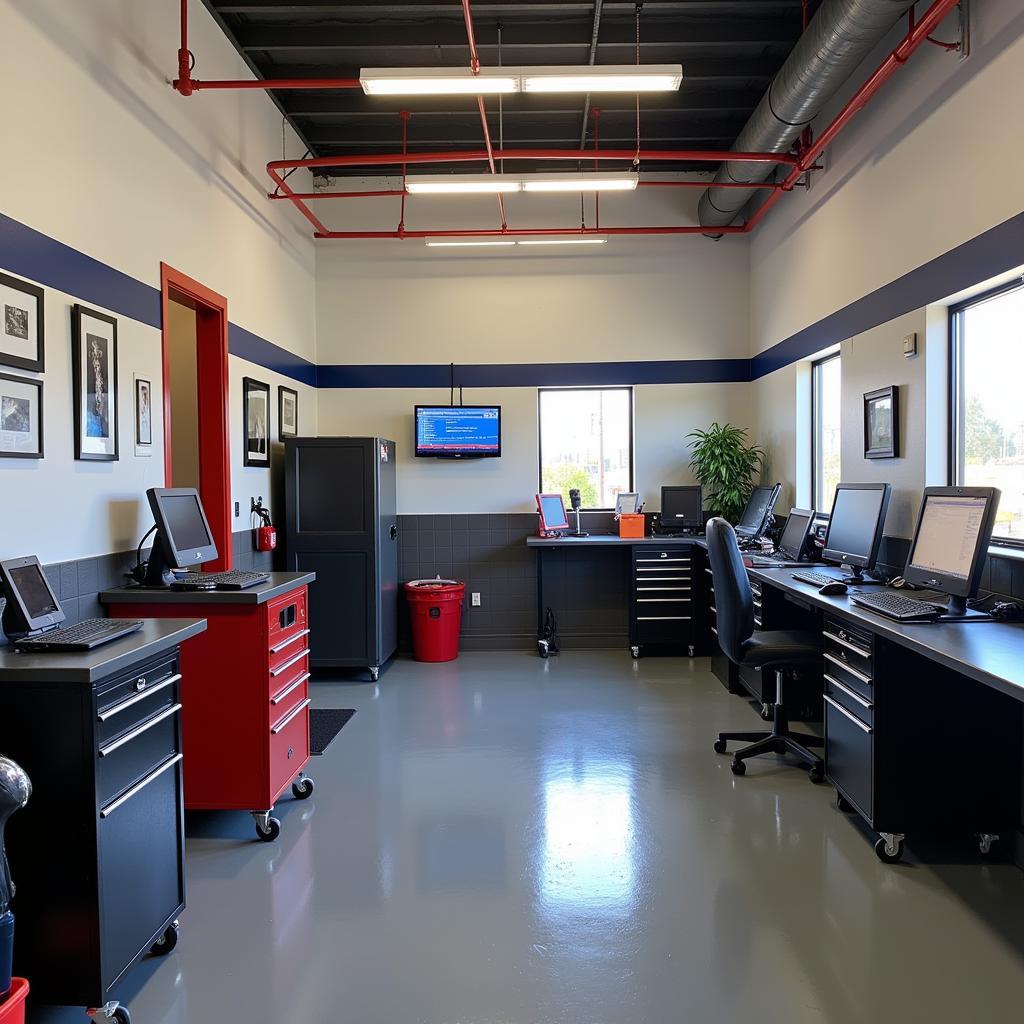 Modern Equipment at Abbott Auto Service Facility