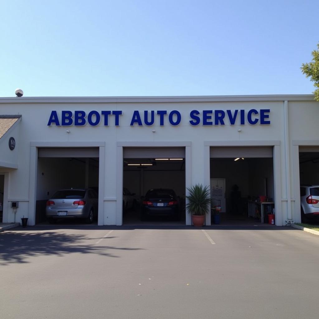 Exterior View of Abbott Auto Service Milpitas CA