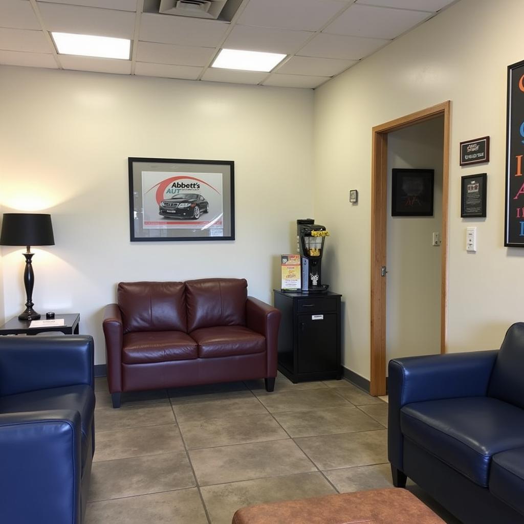 Comfortable Waiting Area at Abbott's Auto Service