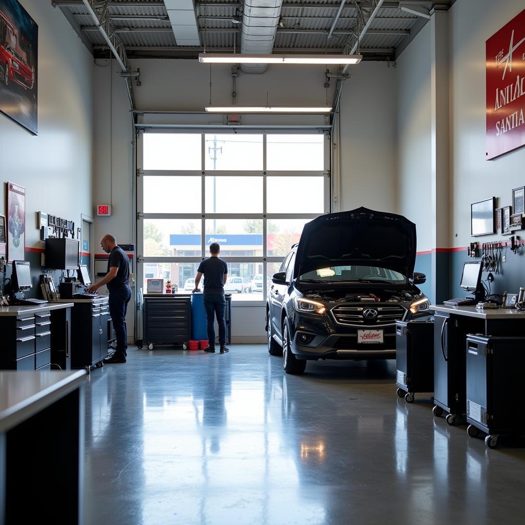 Modern and well-equipped Acme Auto Service facility