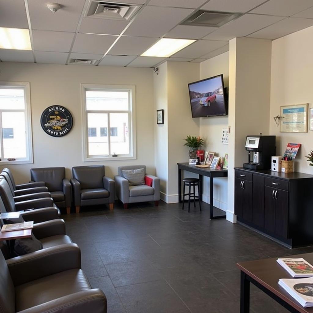 Comfortable Customer Waiting Area at Action Auto Service