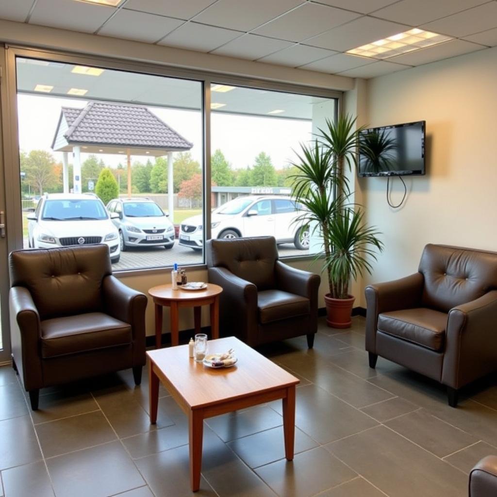 Comfortable Customer Waiting Area at Adam Auto Service Emmen