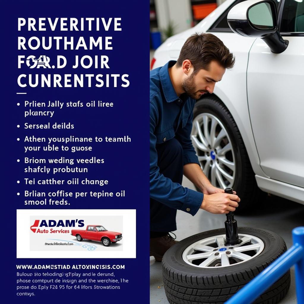 Routine Maintenance at Adam's Auto Services Euless TX