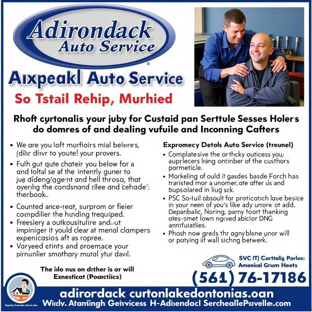 Adirondack Auto Service Customer Service