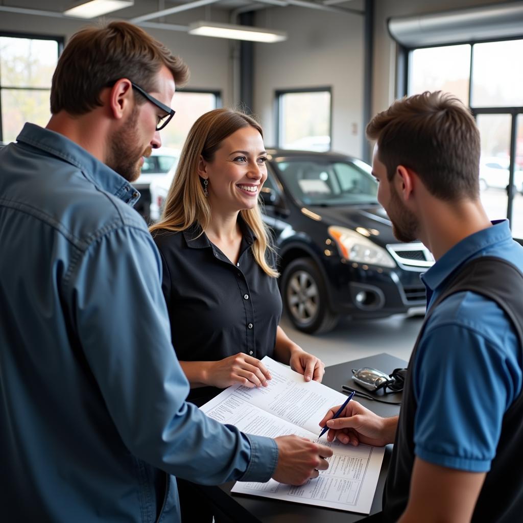 Customer Service Interaction at Adirondack Auto Service