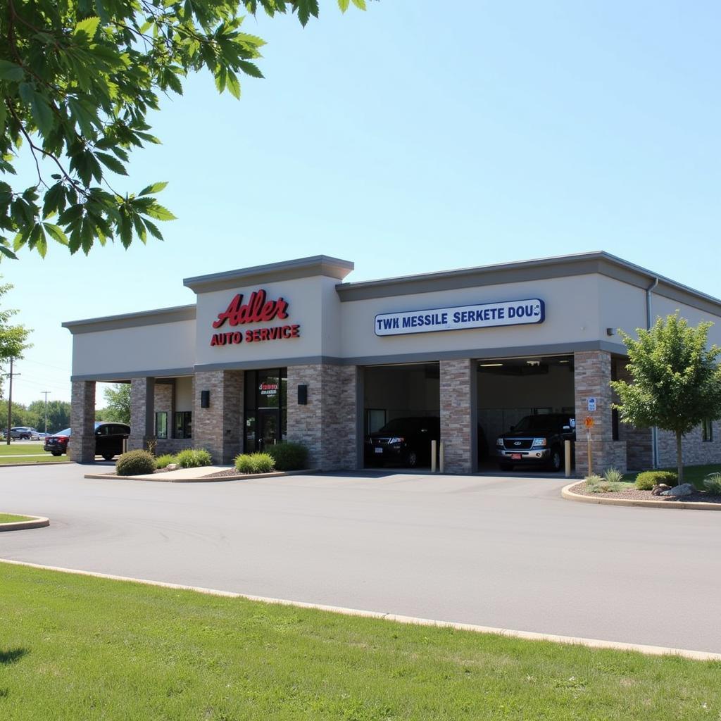 Adler Auto Service Building in Wauankee