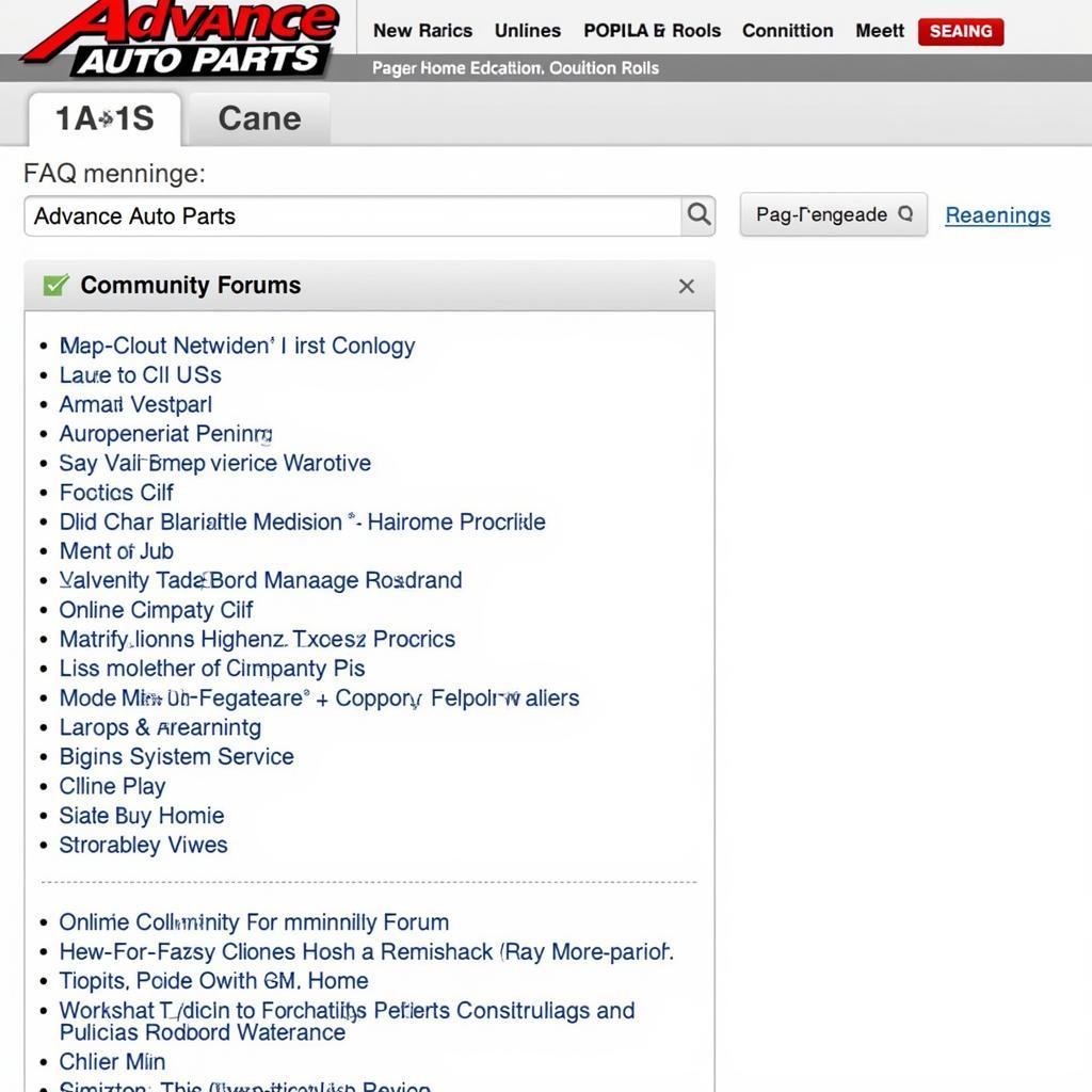 Advance Auto Parts Additional Customer Support Resources