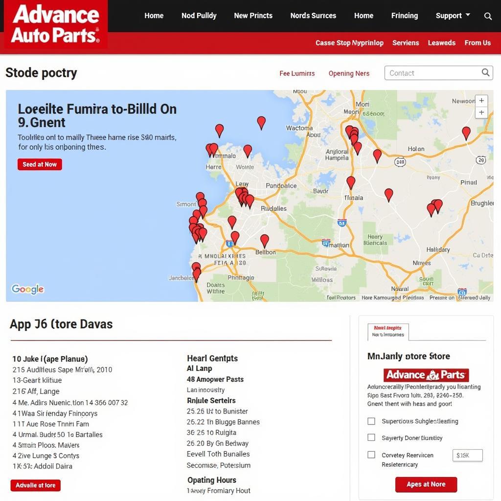 Advance Auto Parts Store Locator