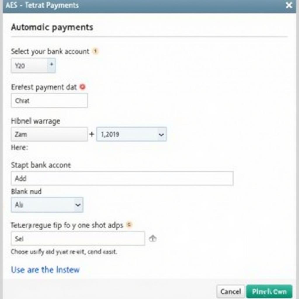 AES Auto Pay Dashboard Screenshot