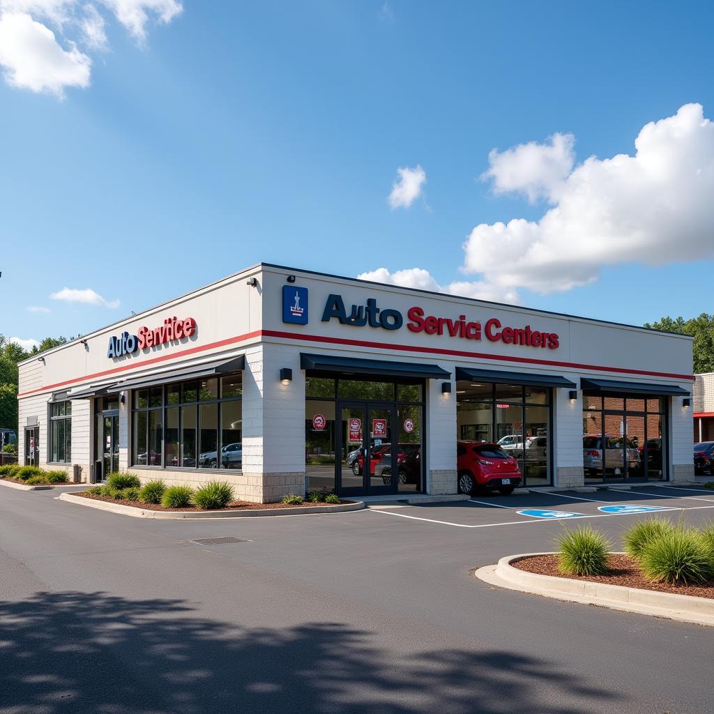 Modern Auto Service Center Located Near Airport Rd