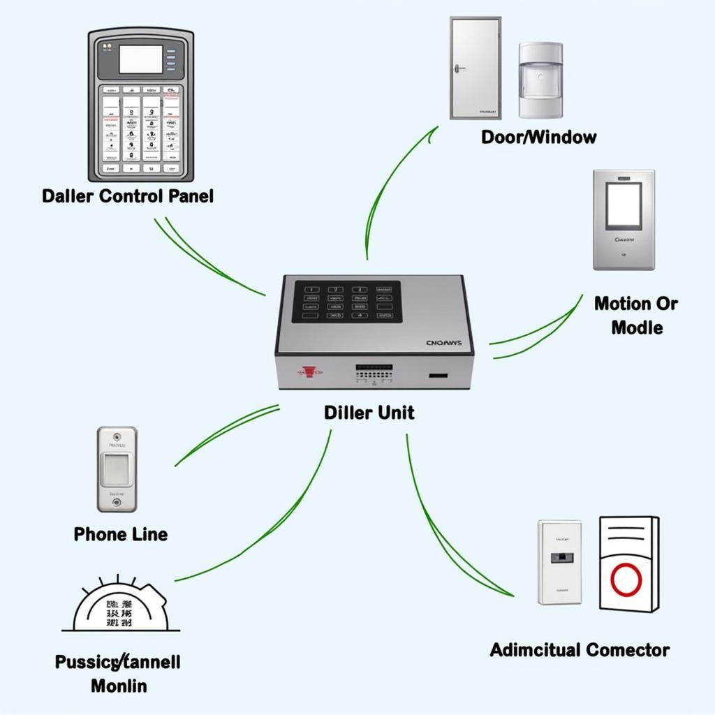 Alarm Auto Dialer System Components