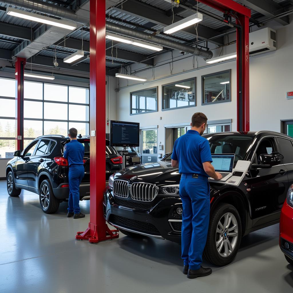 Modern Auto Service Center in Alberta