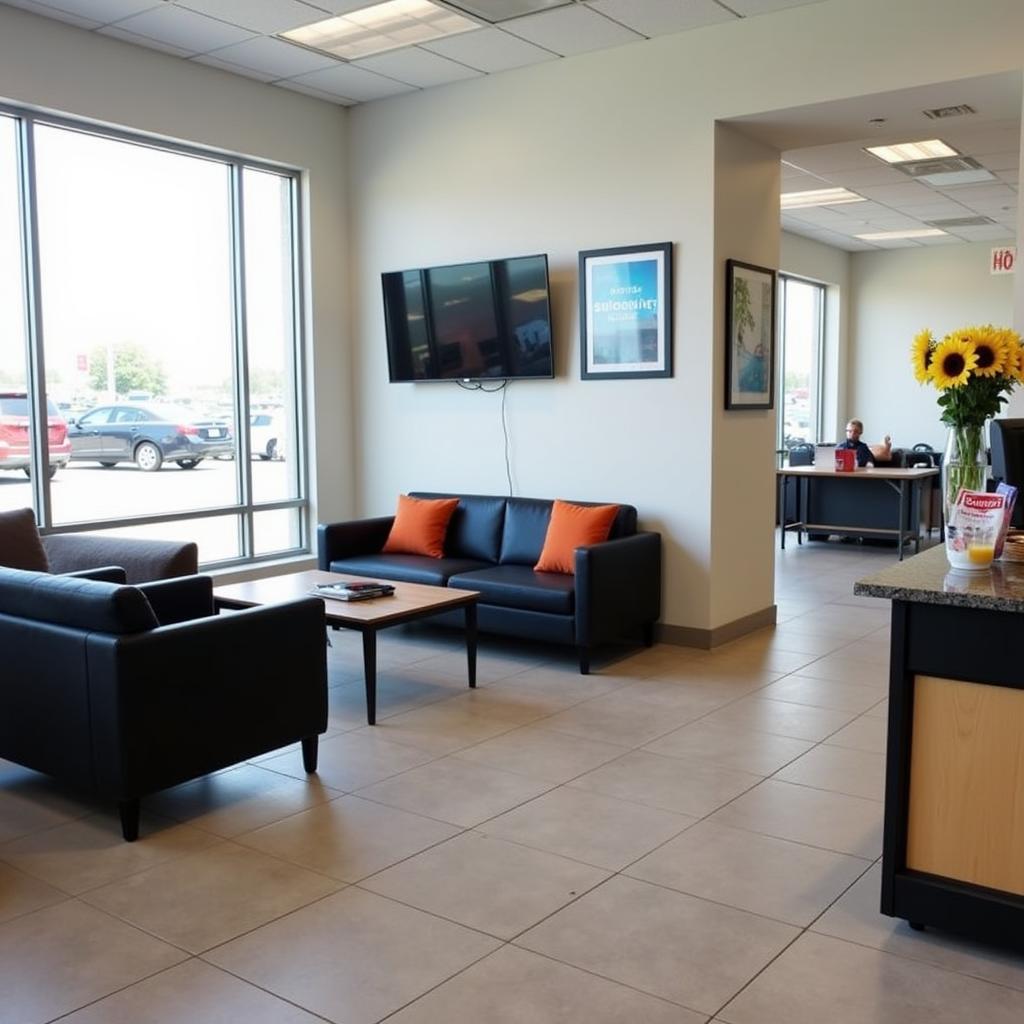 Comfortable Customer Waiting Area at Albion Auto