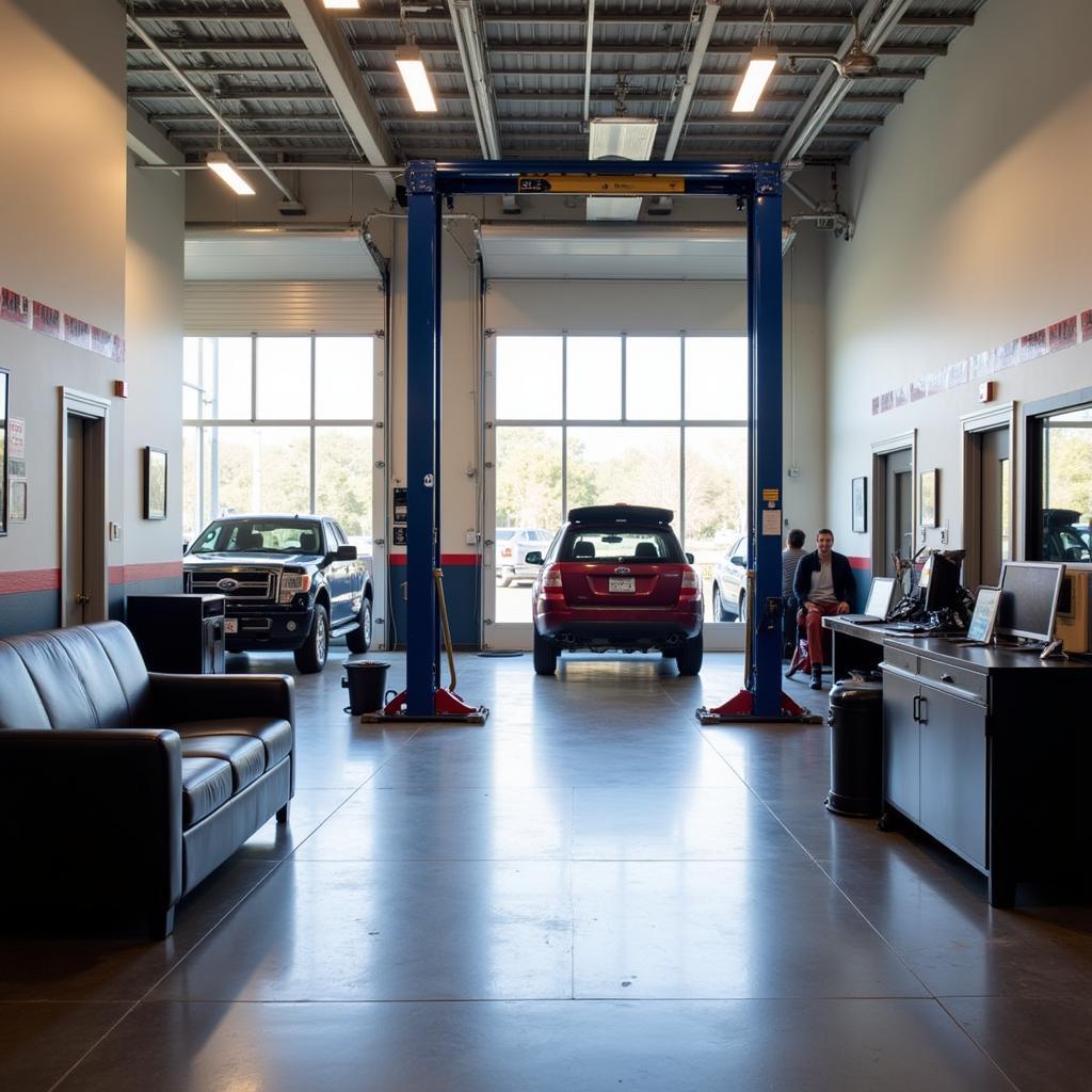 Modern and Clean Auto Service Shop Interior in Alexandria, LA