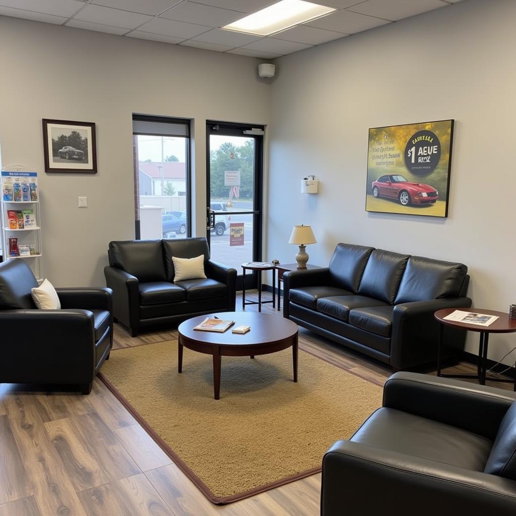 Comfortable Waiting Area in Alexandria Auto Service Center