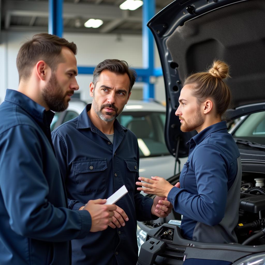 Customer Consulting with Alfinautos Auto Service Technician