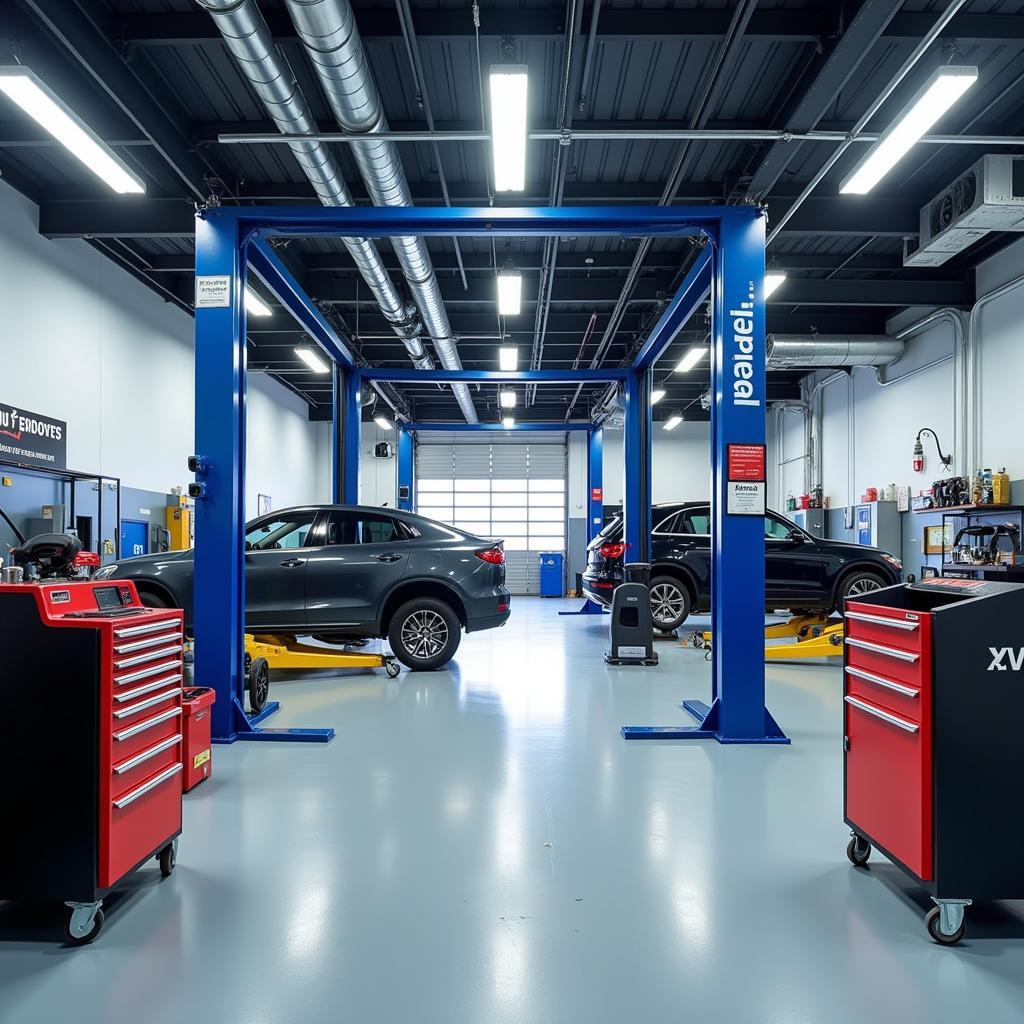 Inside an Alfinautos Auto Service Repair Shop