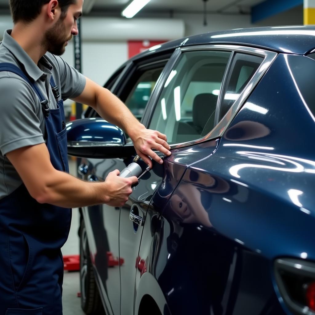 Dent Removal in Alhambra Auto Body Repair Shop