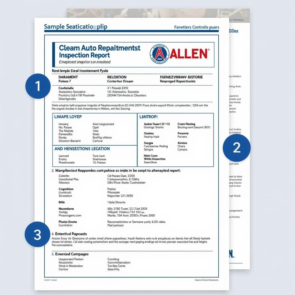 Allen Auto Inspection Report