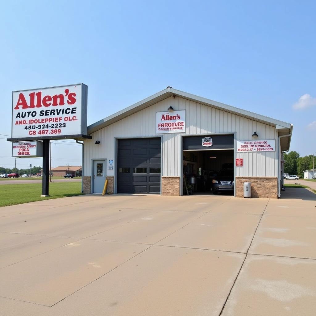 Allen's Auto Service Building in Okmulgee, OK