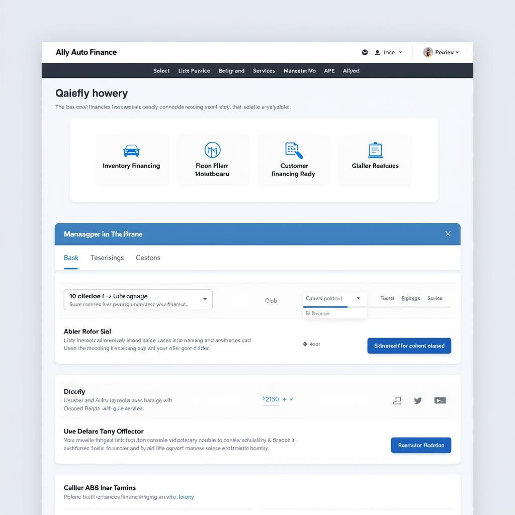 Ally Auto Finance Dealer Portal Screenshot