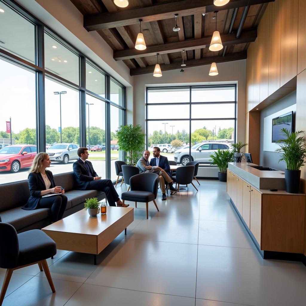 Comfortable Customer Waiting Area at Alpha Auto Service