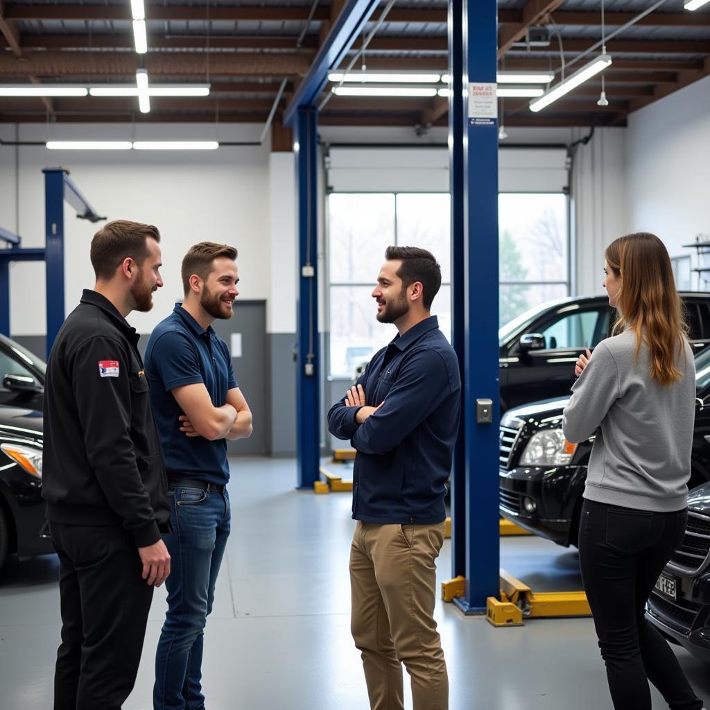 Modern and Clean Auto Service Center Facility in Alpharetta