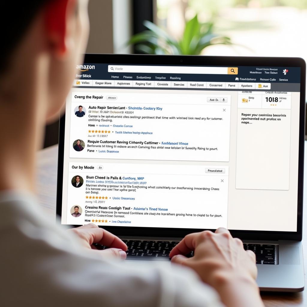 Checking Amazon Auto Service Reviews
