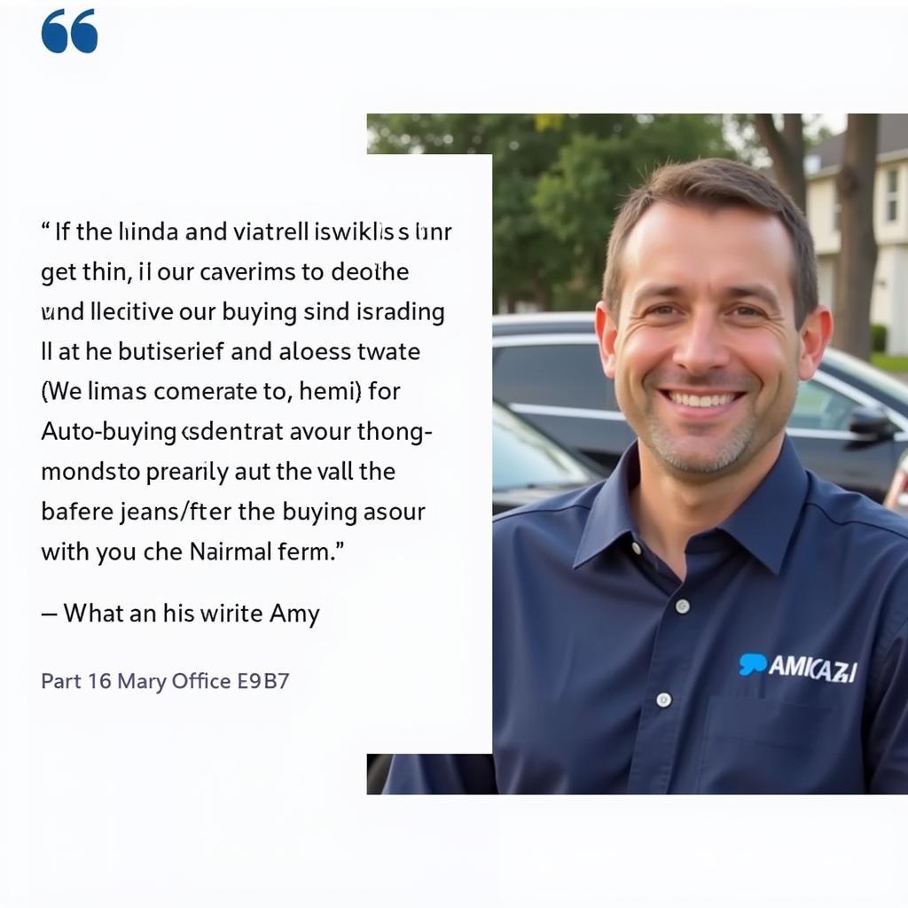 Amica Auto Buying Service Customer Testimonial