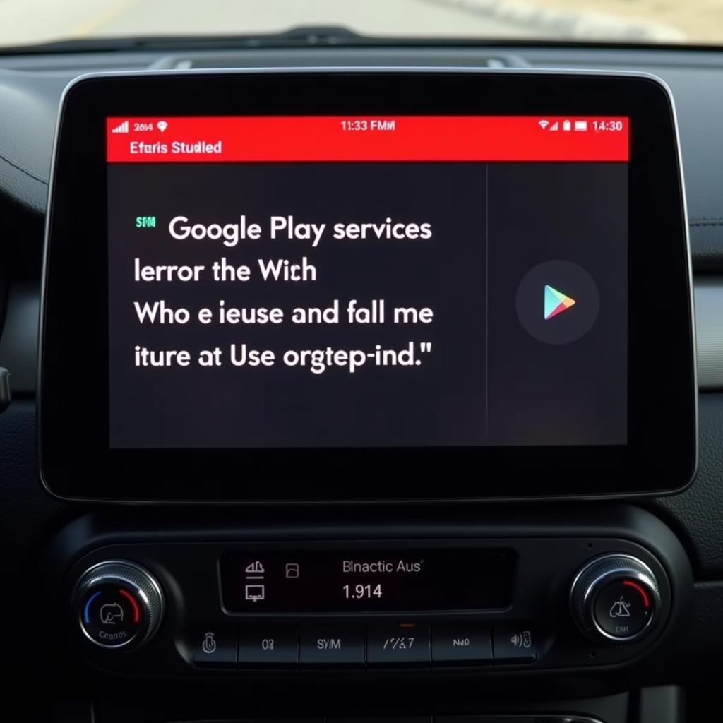 Android Auto Google Play Services Error Screen