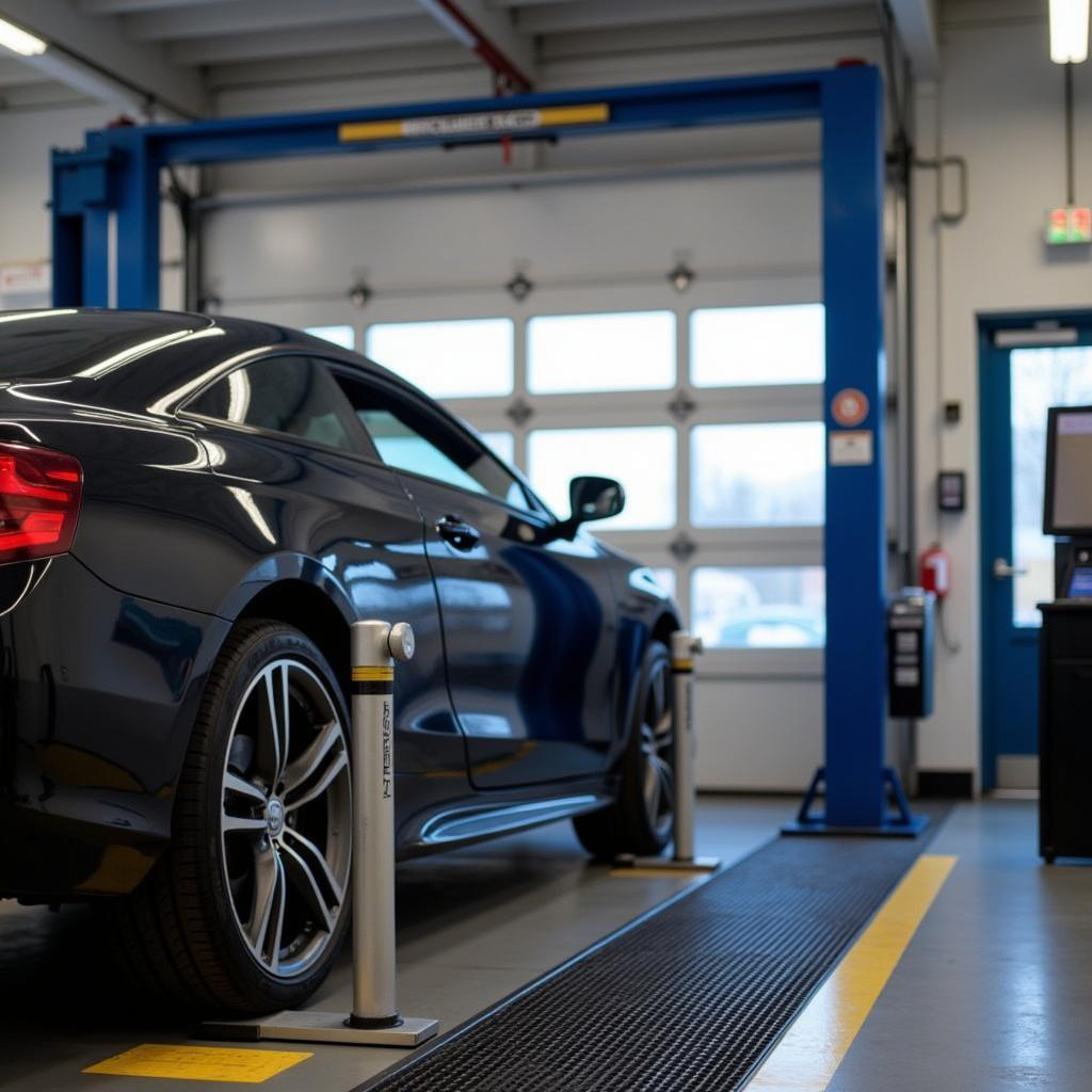 MOT Testing Bay at Andy Grant Auto Services