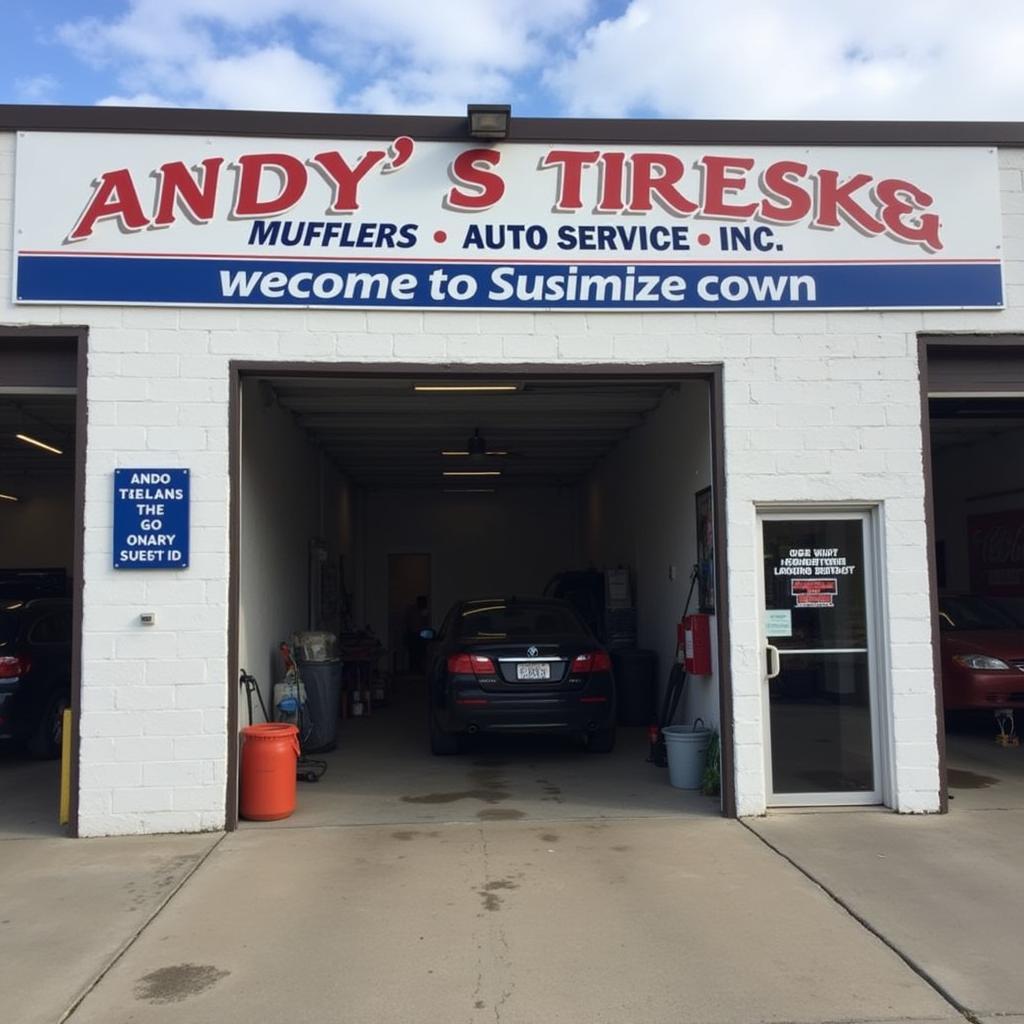 Andy's Tire, Muffler & Auto Service Shop Front