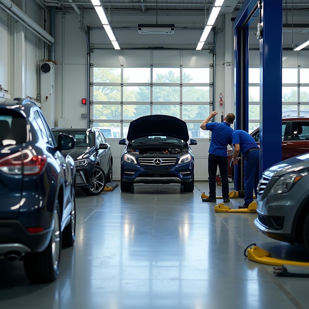 Modern Auto Service Facility