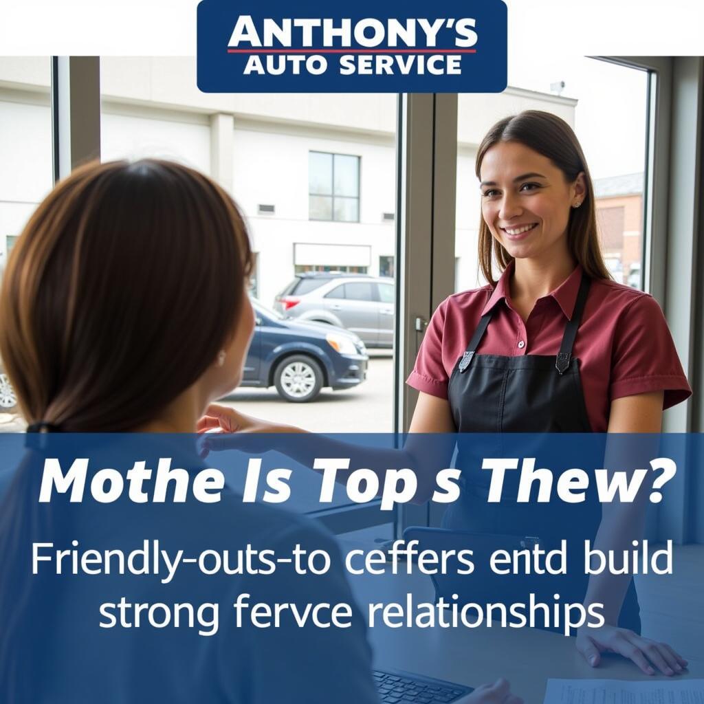 Customer Service at Anthony's Auto Service